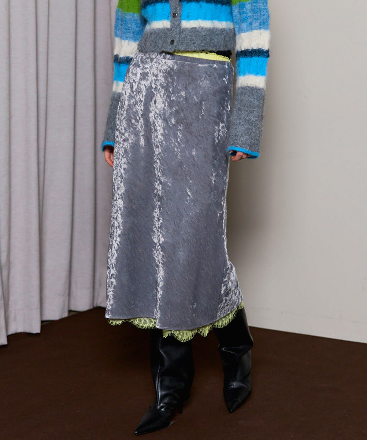 Multiway Velor Mermaid Mid-calf Skirt