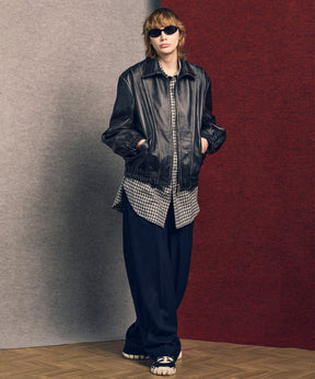 [意大利死库织物] Prime-Over常规衣领衬衫外套