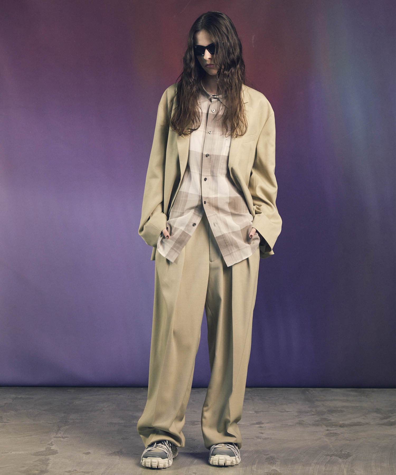 Prime-Over Cotton Organdy 일반 칼라 셔츠를 확인하십시오