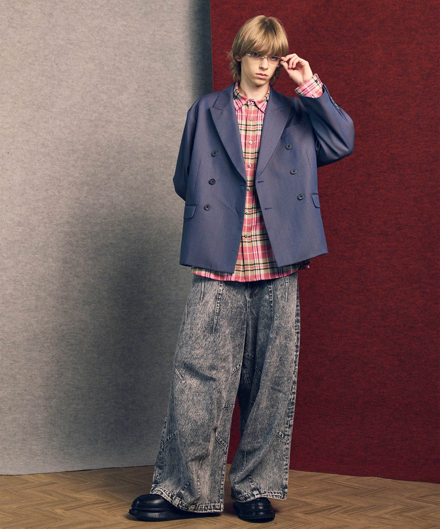 [意大利死库织物]原始的常规领绒布衬衫