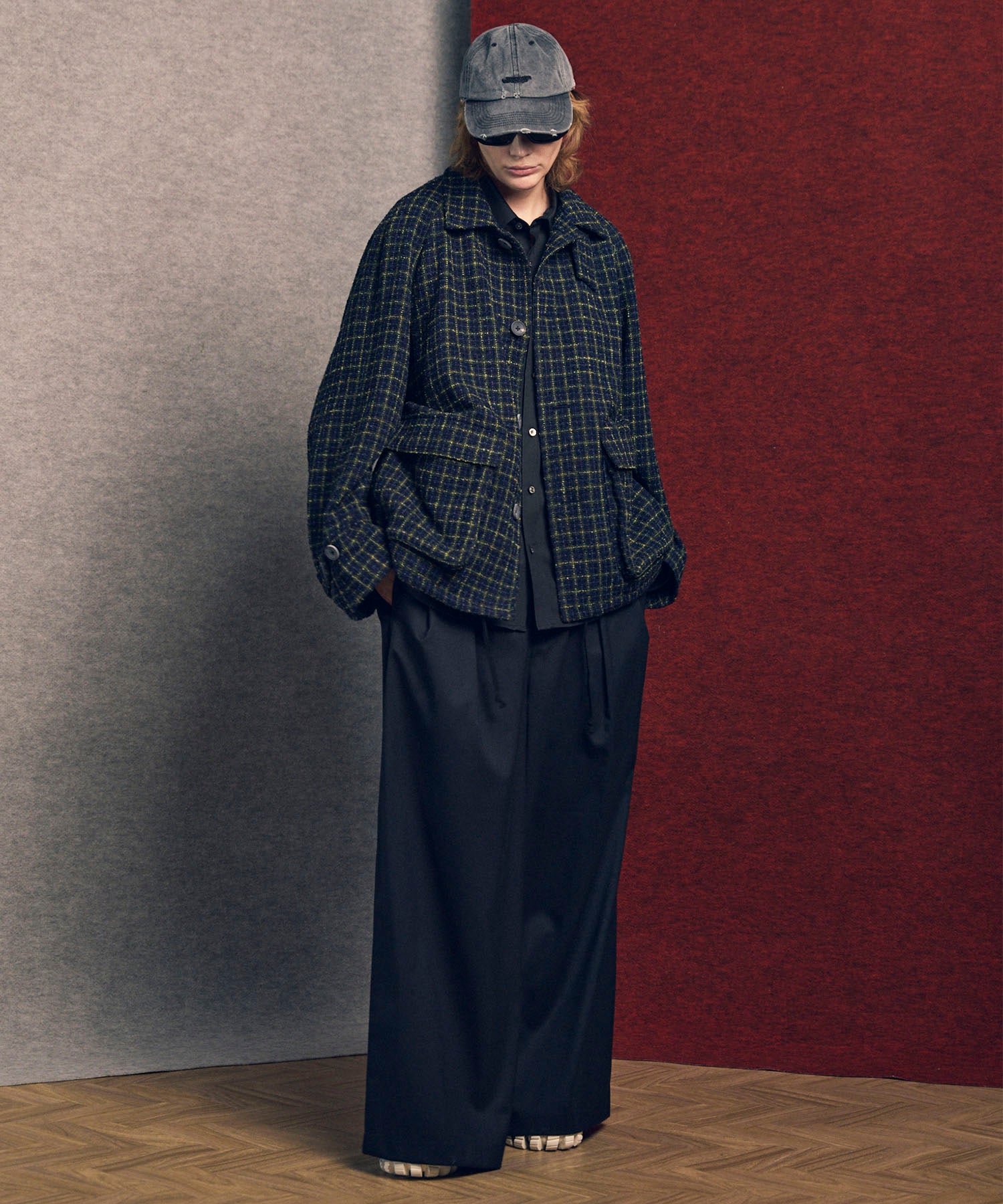 Italian Dead Stock Fabric】Prime-Over Raglan Sleeves