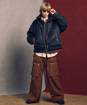 Different Material Docking Prime-Over Military Blouson