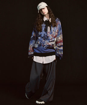 4 Colors Chambray Washable Wool Prime-Wide Snow Pants