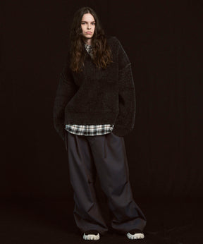 Gradation Short Length Prime-Over V-Neck Knit Pullover