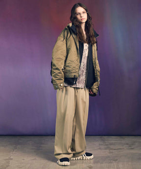 Different Material Docking Prime-Over Military Blouson