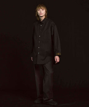 4 Colors Chambray Washable Wool Prime-Over Regular Collar Shirt Coat