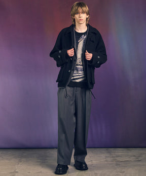 [City Series] "Scramble"Prime-Over Crew Neck Knit Pullover