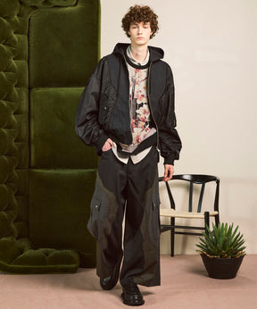 Different Material Docking Prime-Over Military Blouson