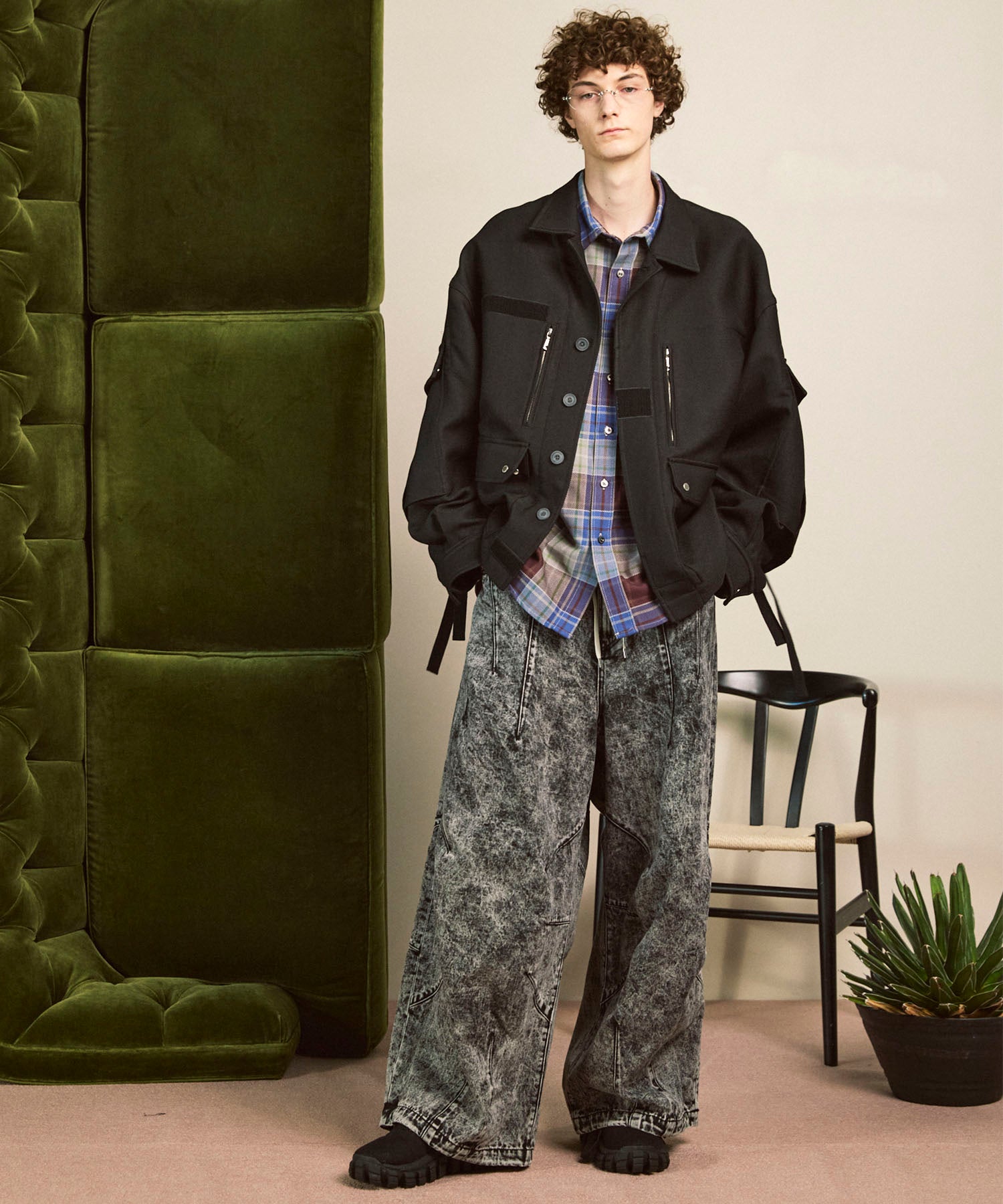 Prime-Over Cargo Big Poket Shirt Blouson