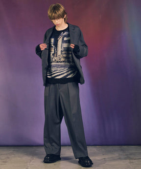 [City Series] "Scramble"Prime-Over Crew Neck Knit Pullover