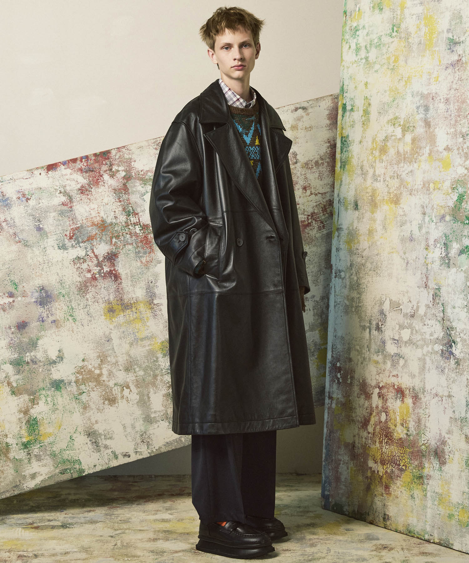 【PRE-ORDER】Sheep Leather Long Coat