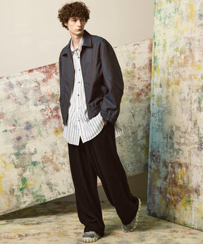 [意大利死库织物] Prime-Over常规衣领衬衫外套