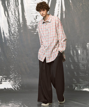 [意大利死库织物] Prime-Over常规衣领衬衫外套