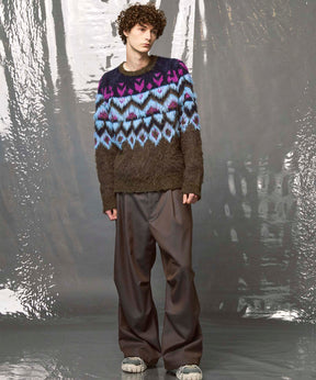 4 Colors Chambray Washable Wool Prime-Wide Snow Pants