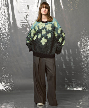 Gradation Short Length Prime-Over V-Neck Knit Pullover