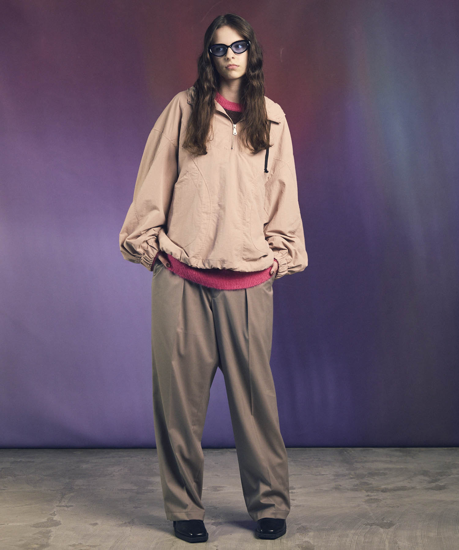 Prime-Over Half Zip Anorak Blouson