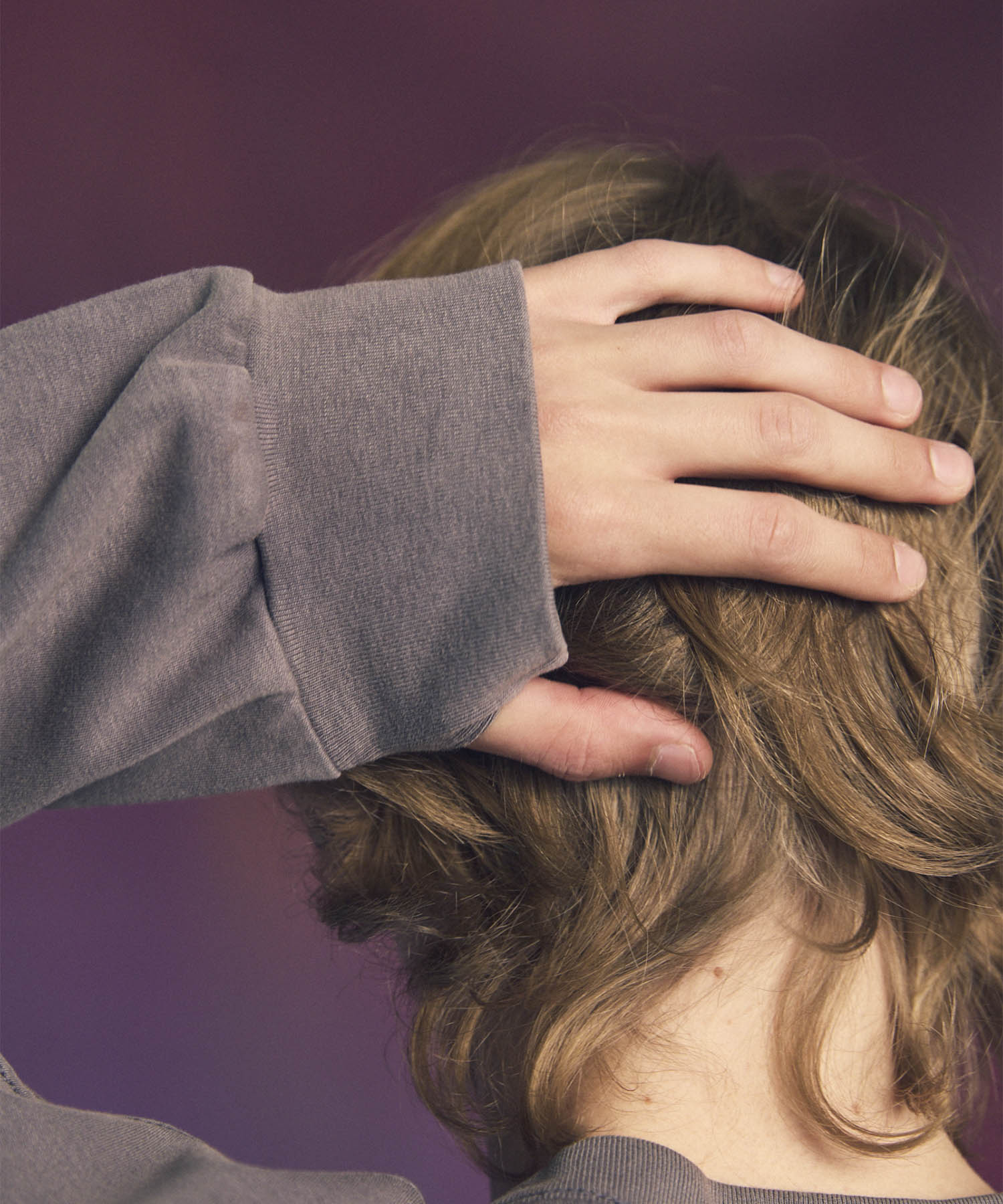 [ex] Prime-Ore-Ore-Ore-Ore-Over Smooth Crew Neck长袖T恤