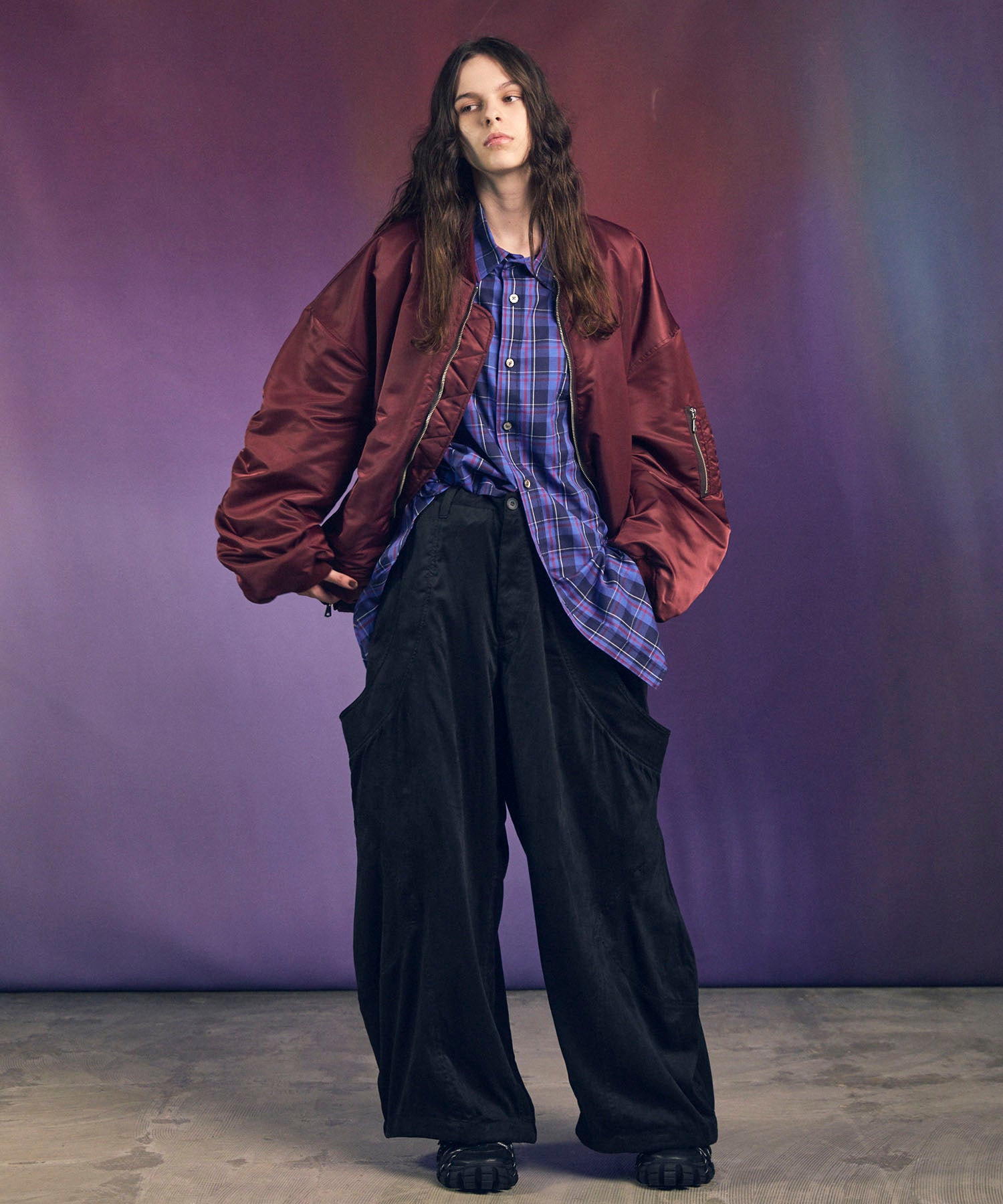 [意大利死库织物] Prime-Over常规衣领衬衫外套