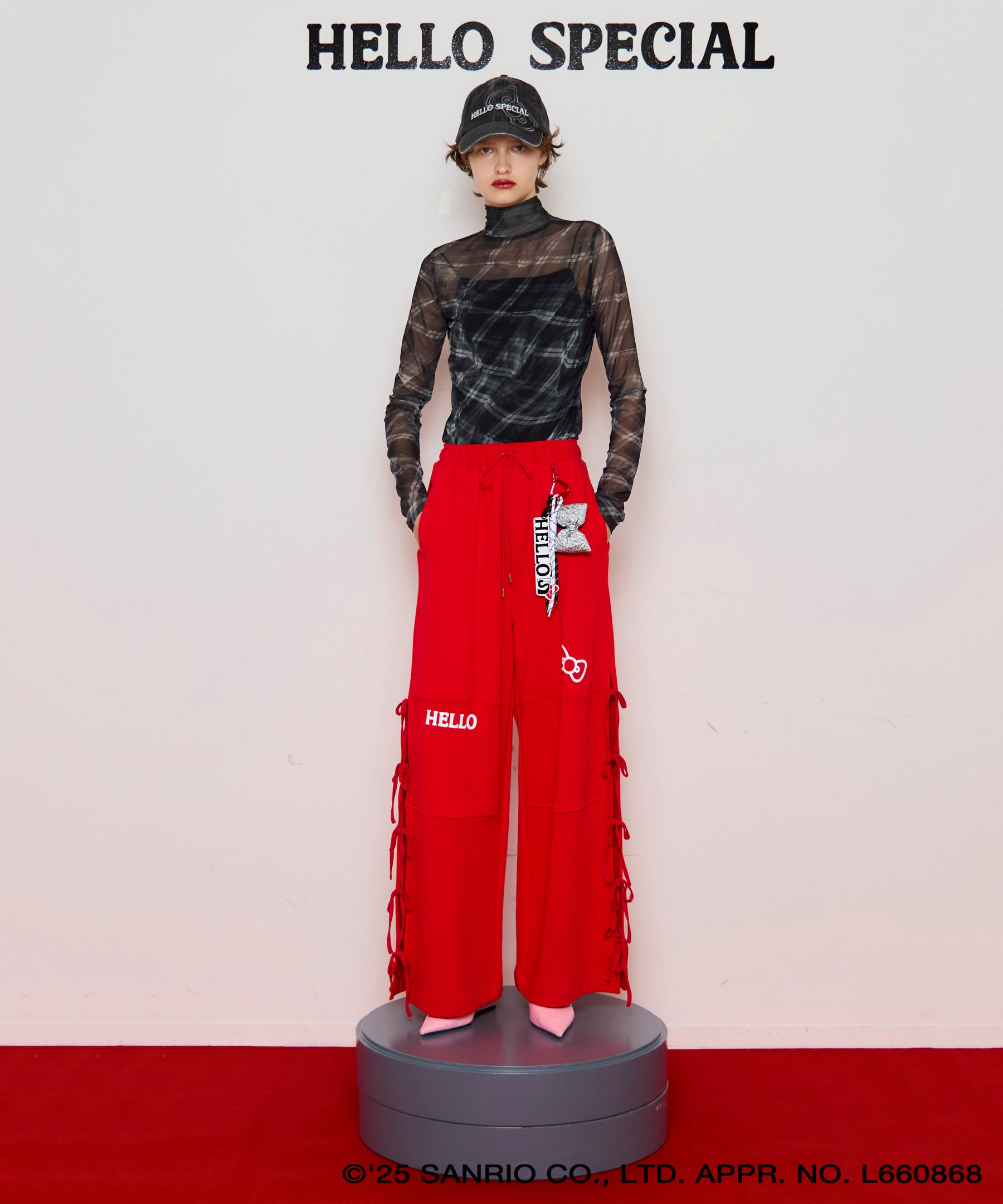 【HELLO KITTY × MAISON SPECIAL】HELLO KITTY Ribbon Sweatpants