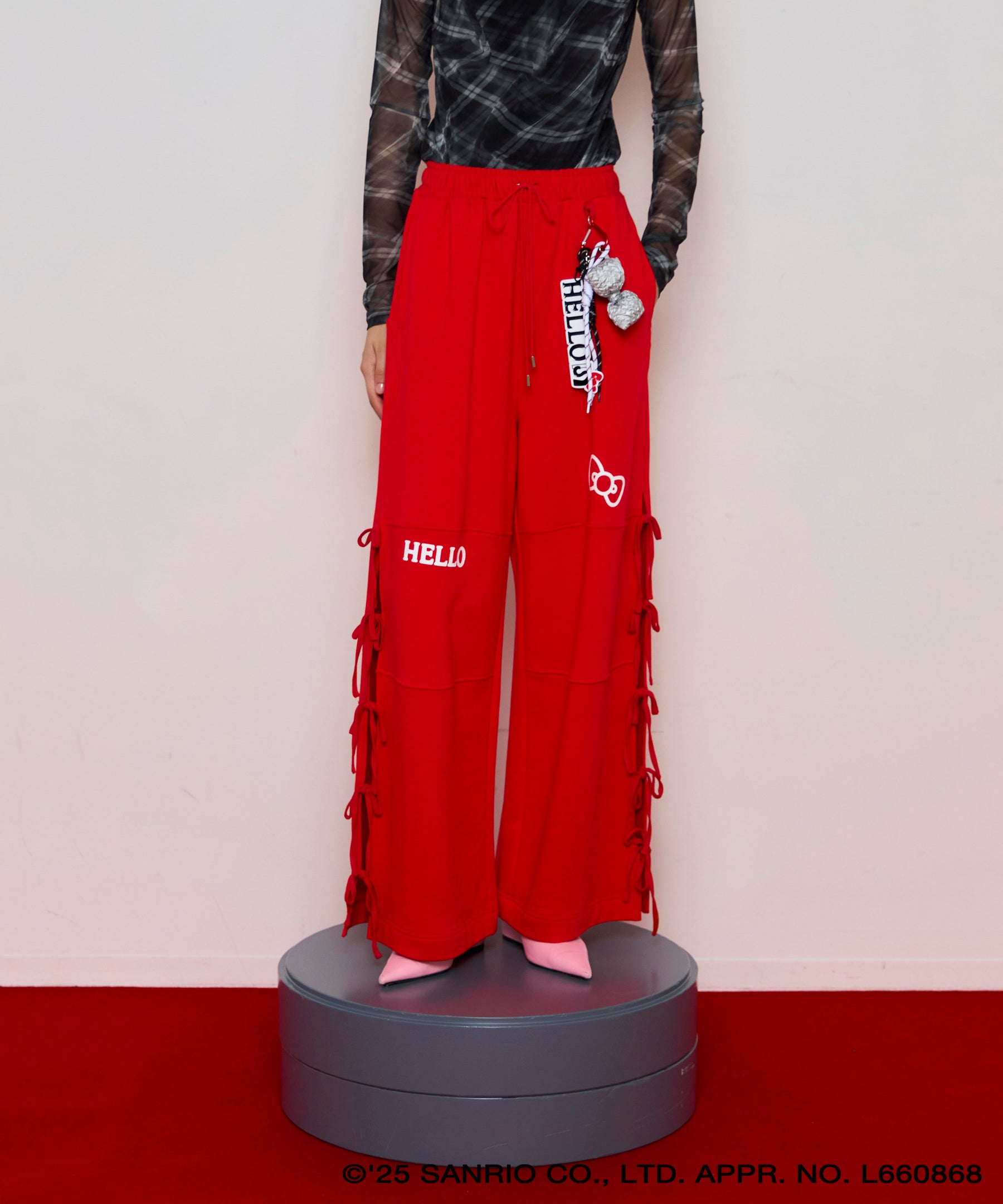 Side Ribbon Sweatpants【メゾンスペシャル】 MAISON SPECIAL(メゾンスペシャル)｜Side Ribbon Sweatpants