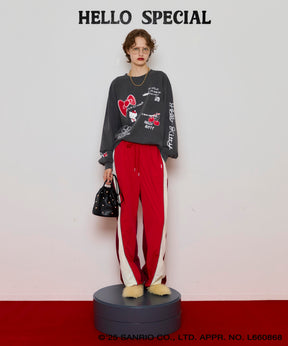 [HELLO KITTY × MAISON SPECIAL] HELLO KITTY Hand iIllust Long-Sleeve T-Shirt