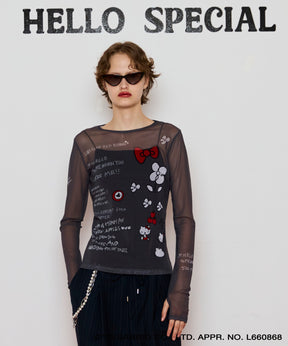 [HELLO KITTY × MAISON SPECIAL] HELLO KITTY Mesh Inner