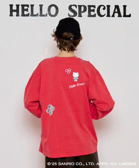 [HELLO KITTY × MAISON SPECIAL] HELLO KITTY Hand iIllust Long-Sleeve T-Shirt