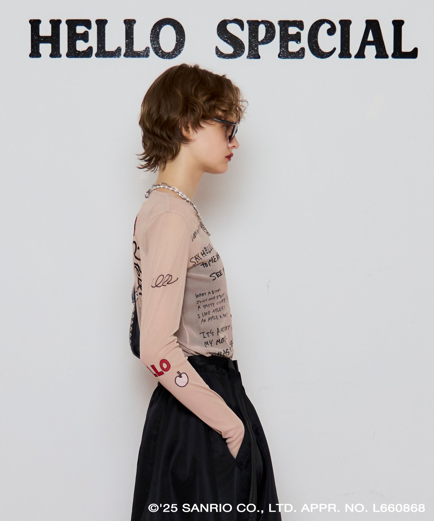 [HELLO KITTY × MAISON SPECIAL] HELLO KITTY Mesh Inner