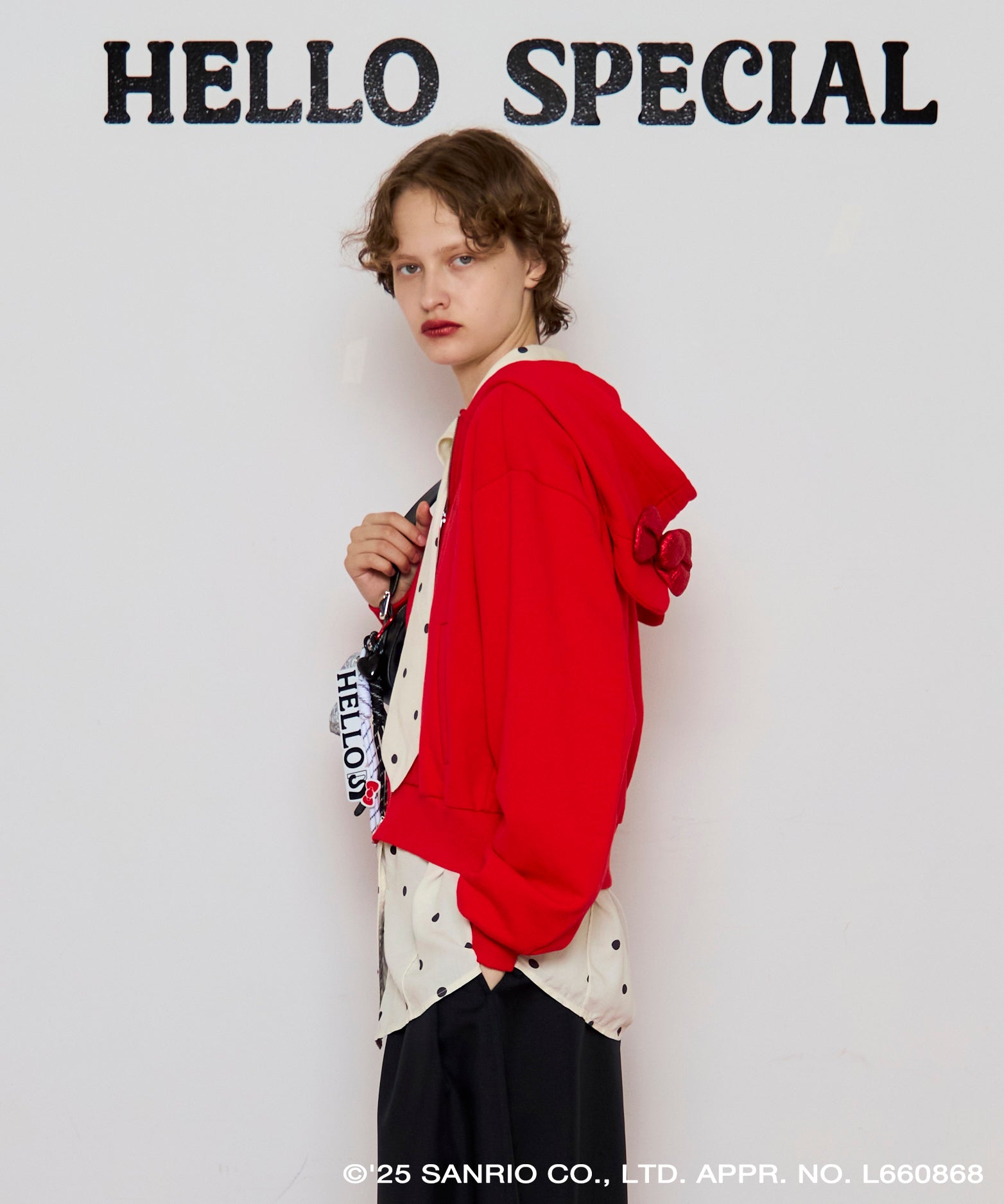 【HELLO KITTY × MAISON SPECIAL】HELLO KITTY  Eared Hoodie