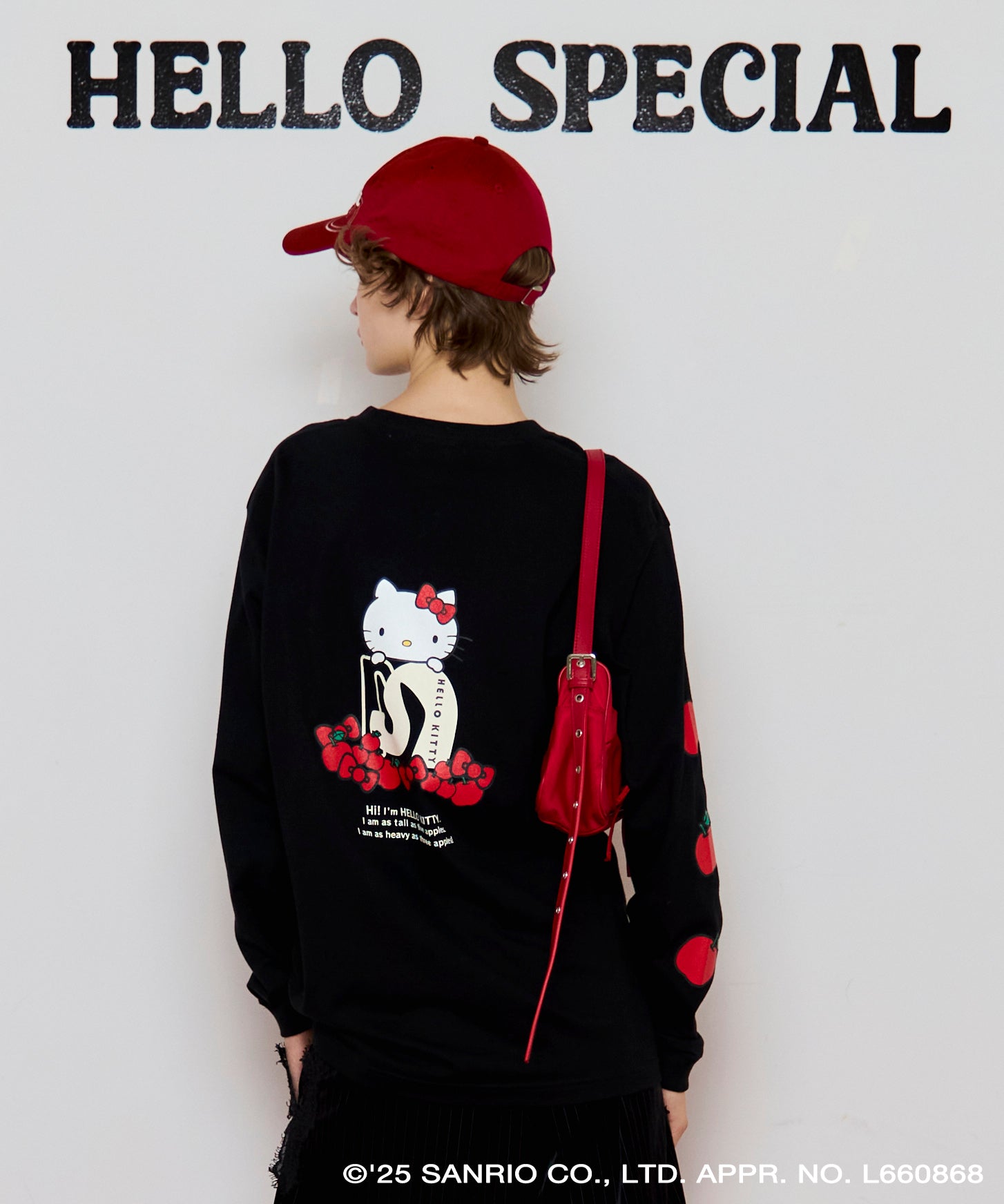 [HELLO KITTY × MAISON SPECIAL]HELLO KITTY Long-Sleeve T-Shirt