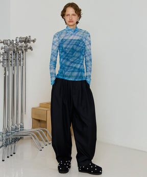 【SALE】Plaid Mesh Tops