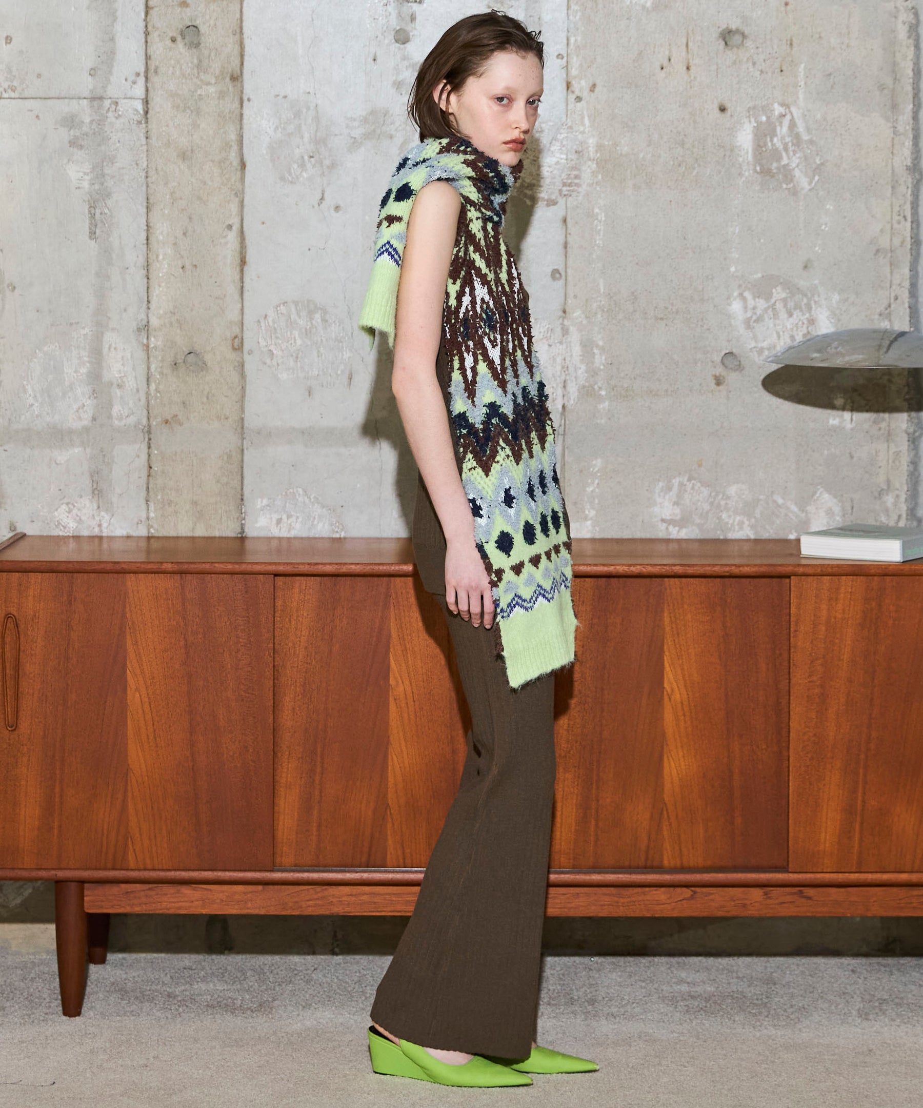 [25WINTER PRE-ORDER] Knit Skirt and Pants Set