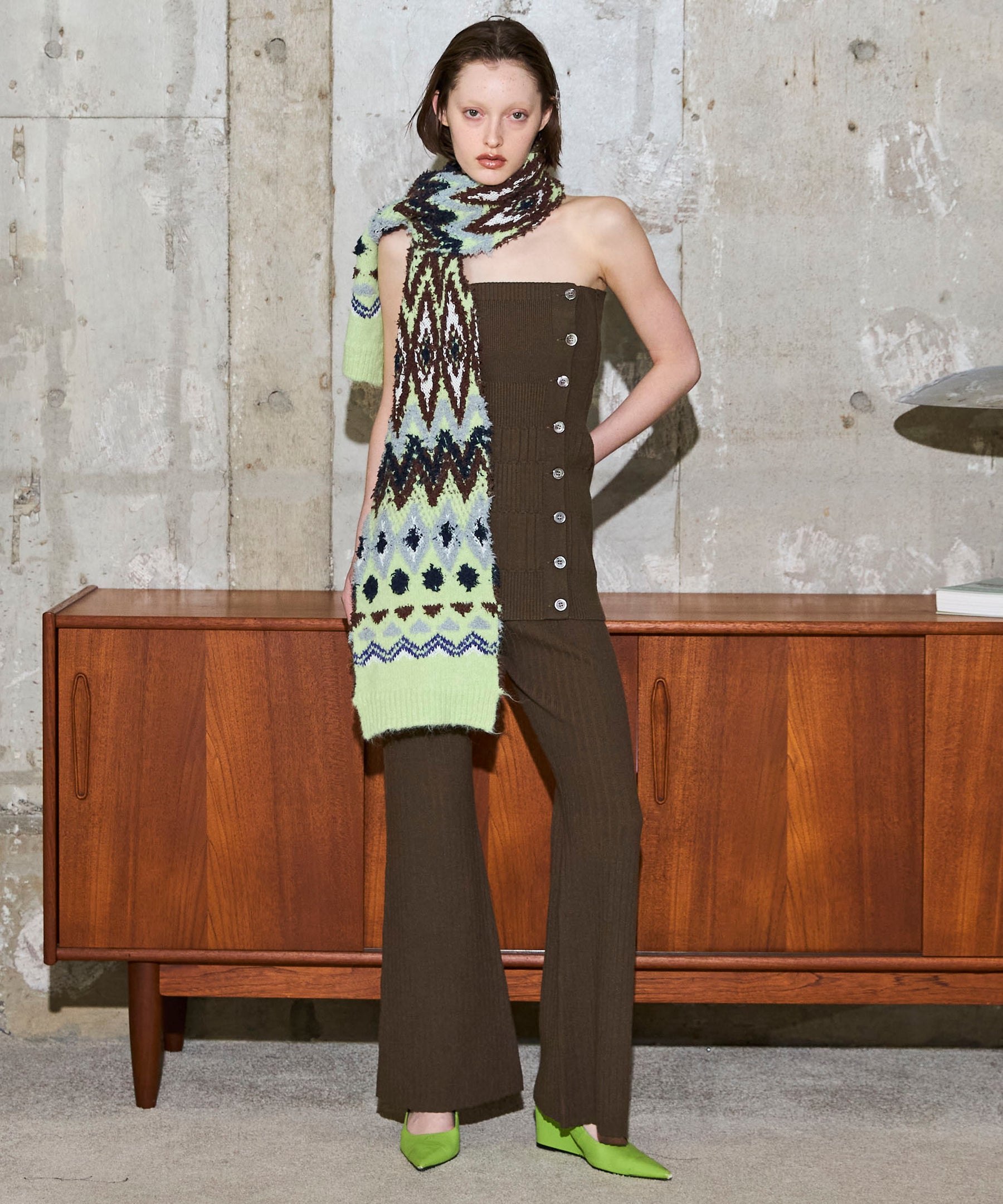 [25WINTER PRE-ORDER] Knit Skirt and Pants Set