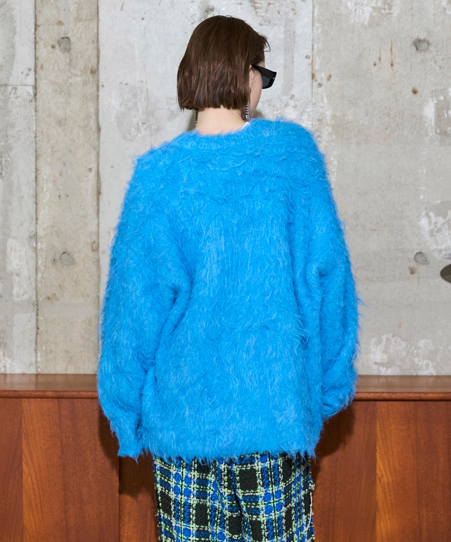 [25winter preoder] Long Shaggy V-Neck 니트