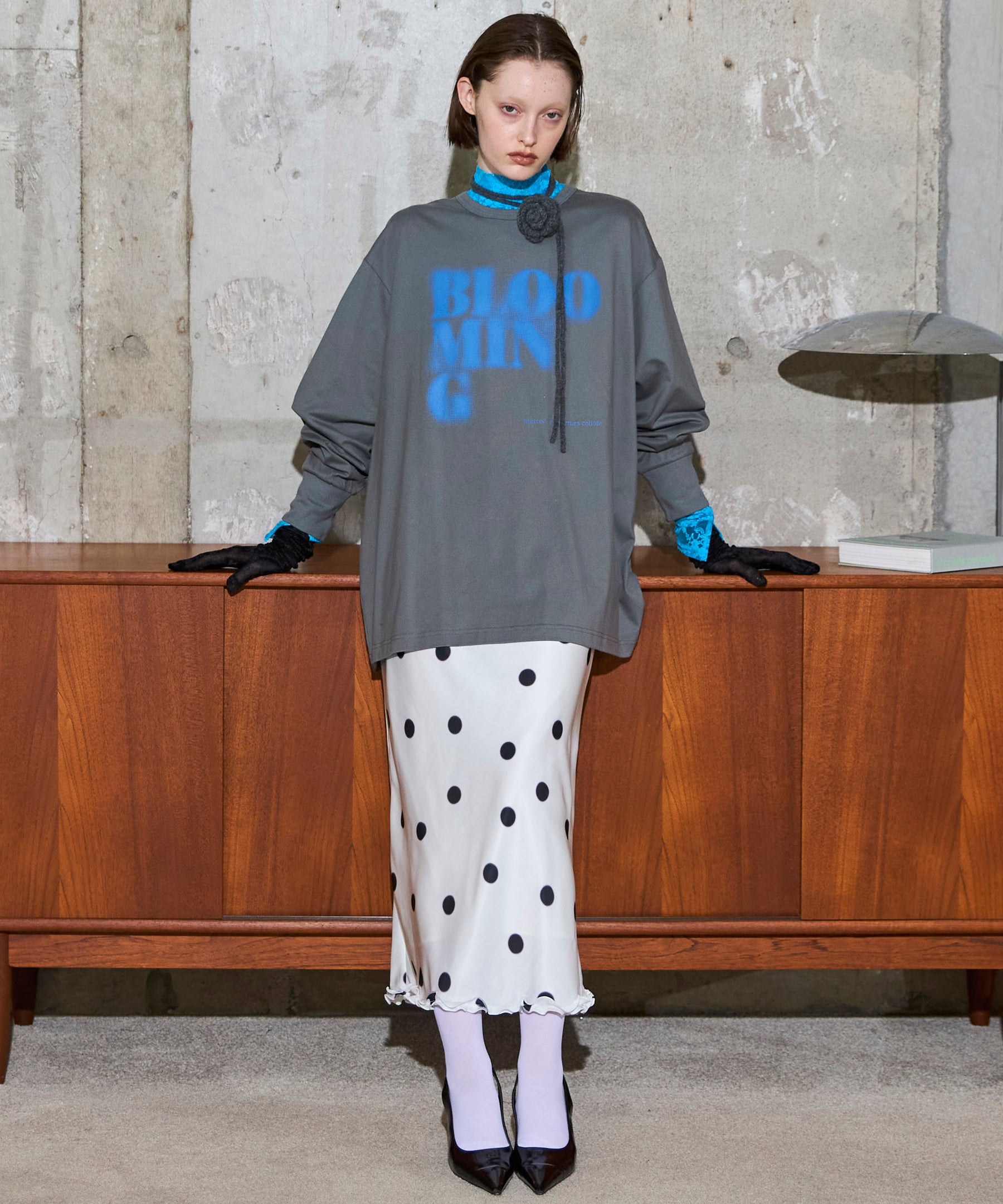 【SALE】Blur Print Long Tee