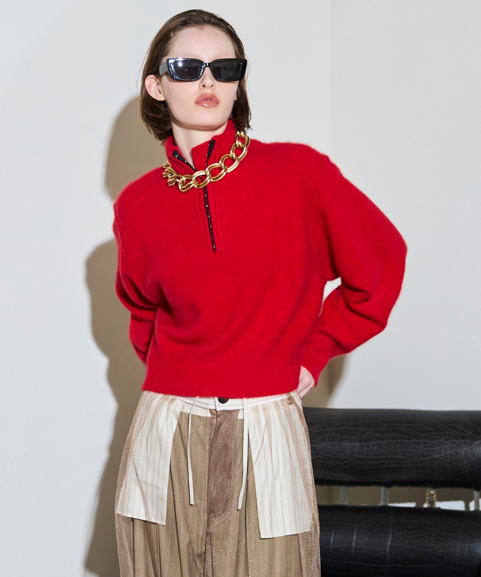 [25winter preoder] Fox Blend 니트 탑