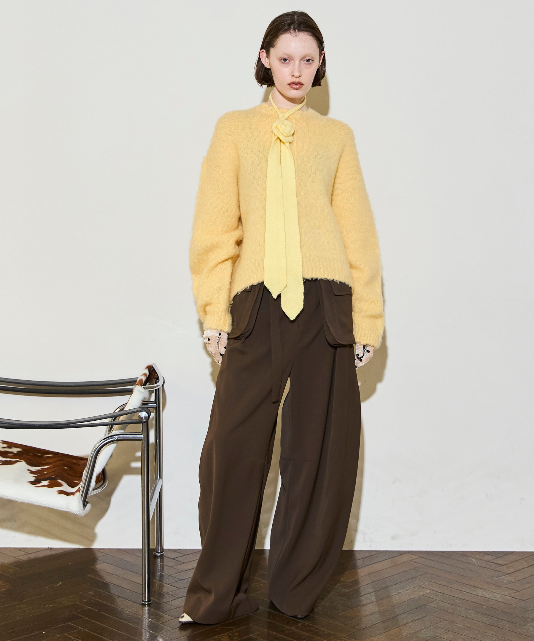 [25WINTER PRE-ORDER] Pocket Belt Double Cross Pants