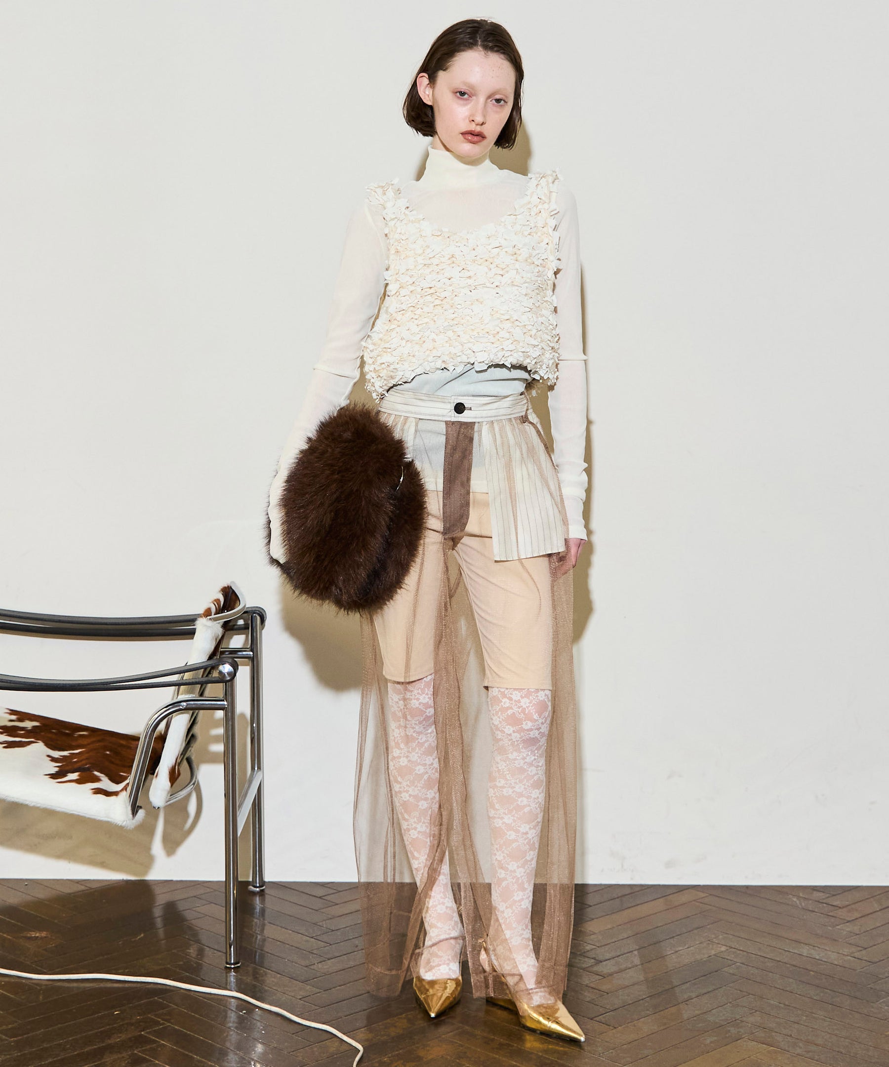 [25winter preoder] 리본 니트 카미솔 탑