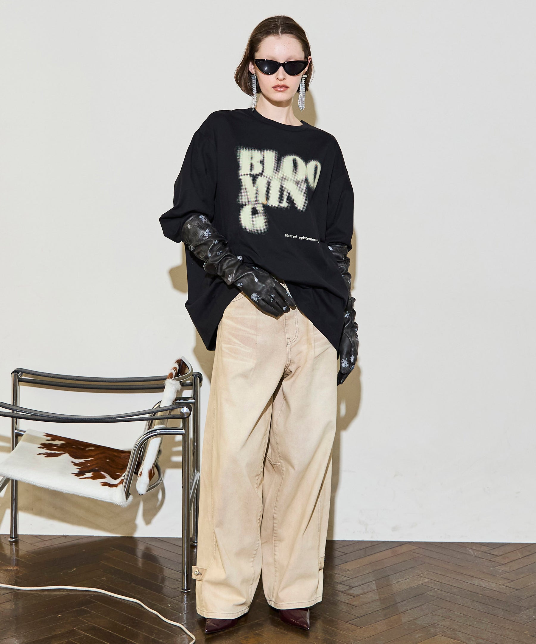 【SALE】Blur Print Long Tee