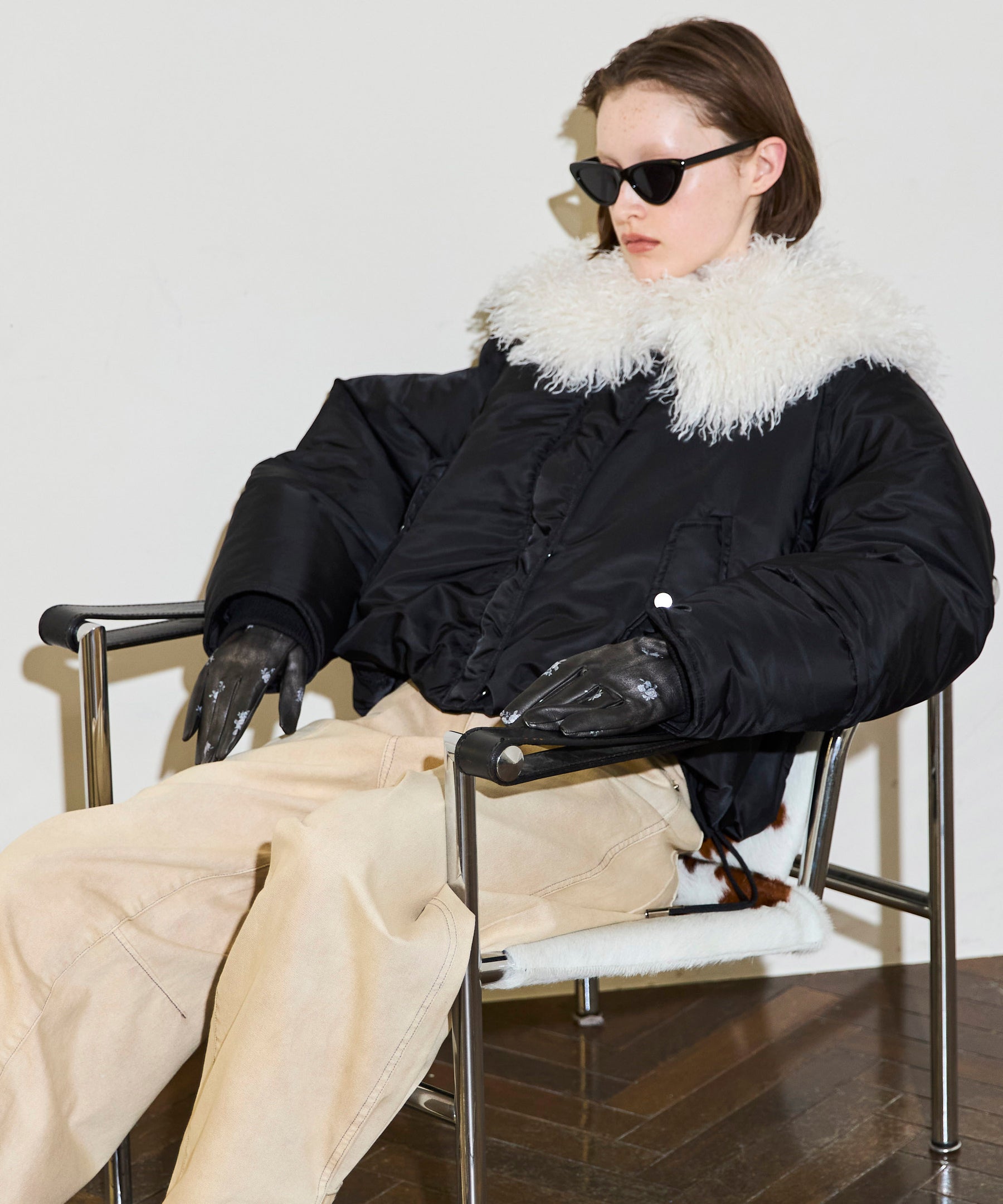 [25WINTER PRE-ORDER] Fur Collar Padded Blouson