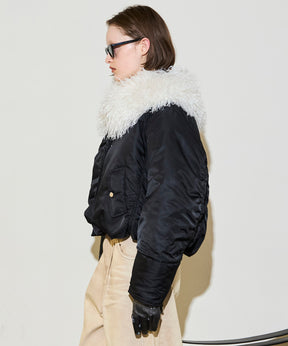 [25WINTER PRE-ORDER] Fur Collar Padded Blouson
