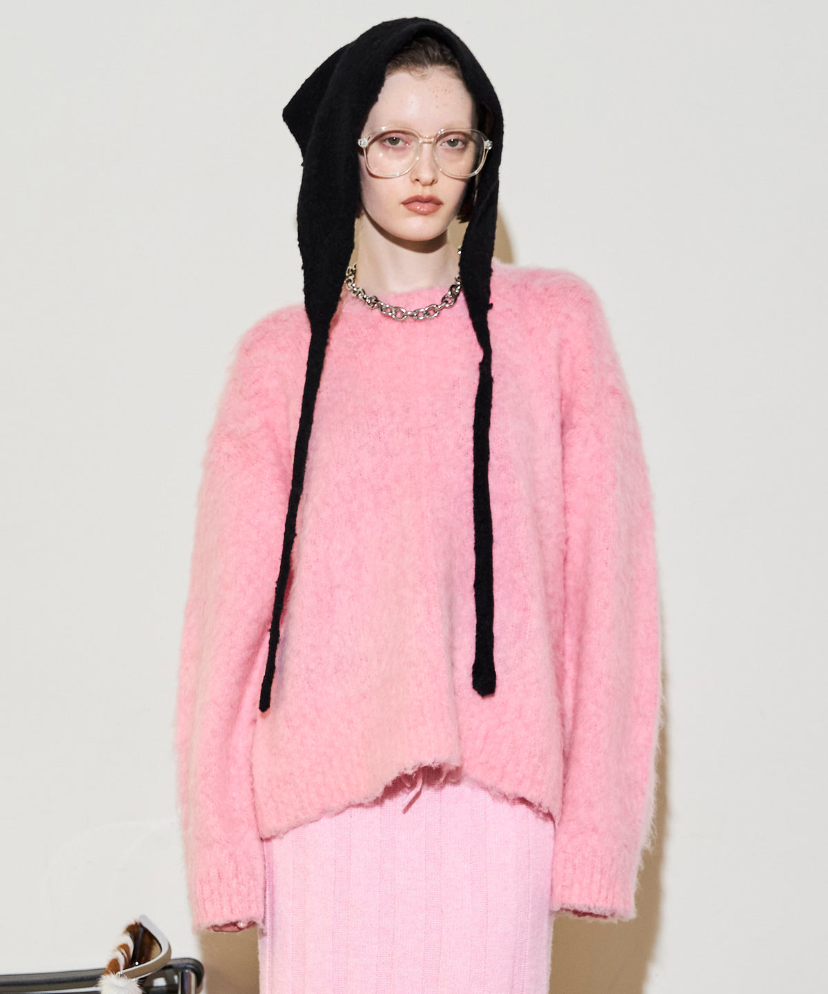 Slub Brush Knit Pullover