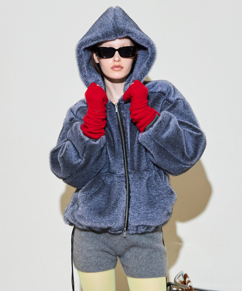 SALE】Fur Hoodie