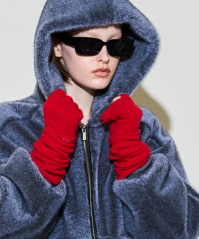 [25WINTER PRE-ORDER] Fox Blend Knit Gloves