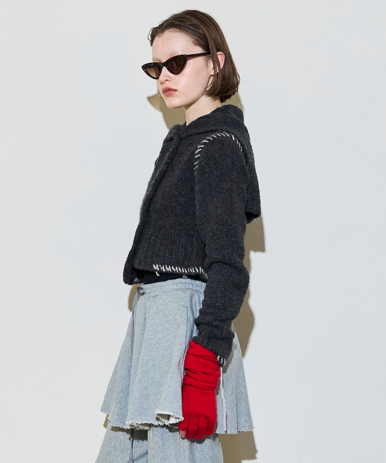 Asymmetry Knit Cardigan