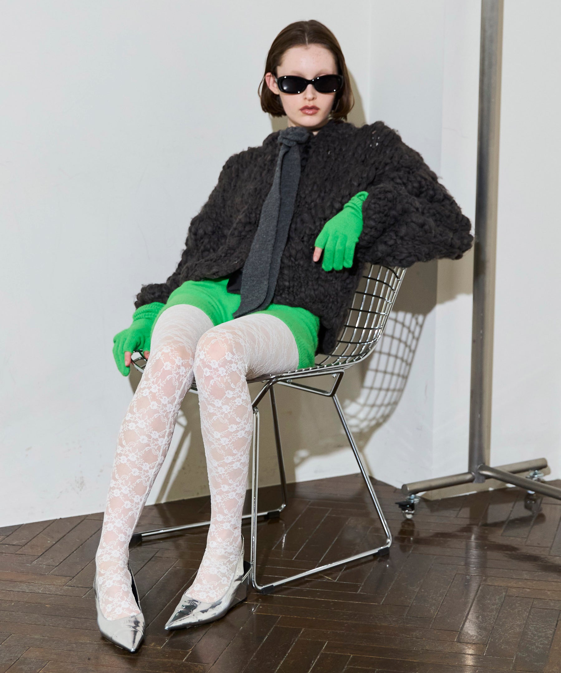 [25WINTER PRE-ORDER] Fox Blend Knit Gloves