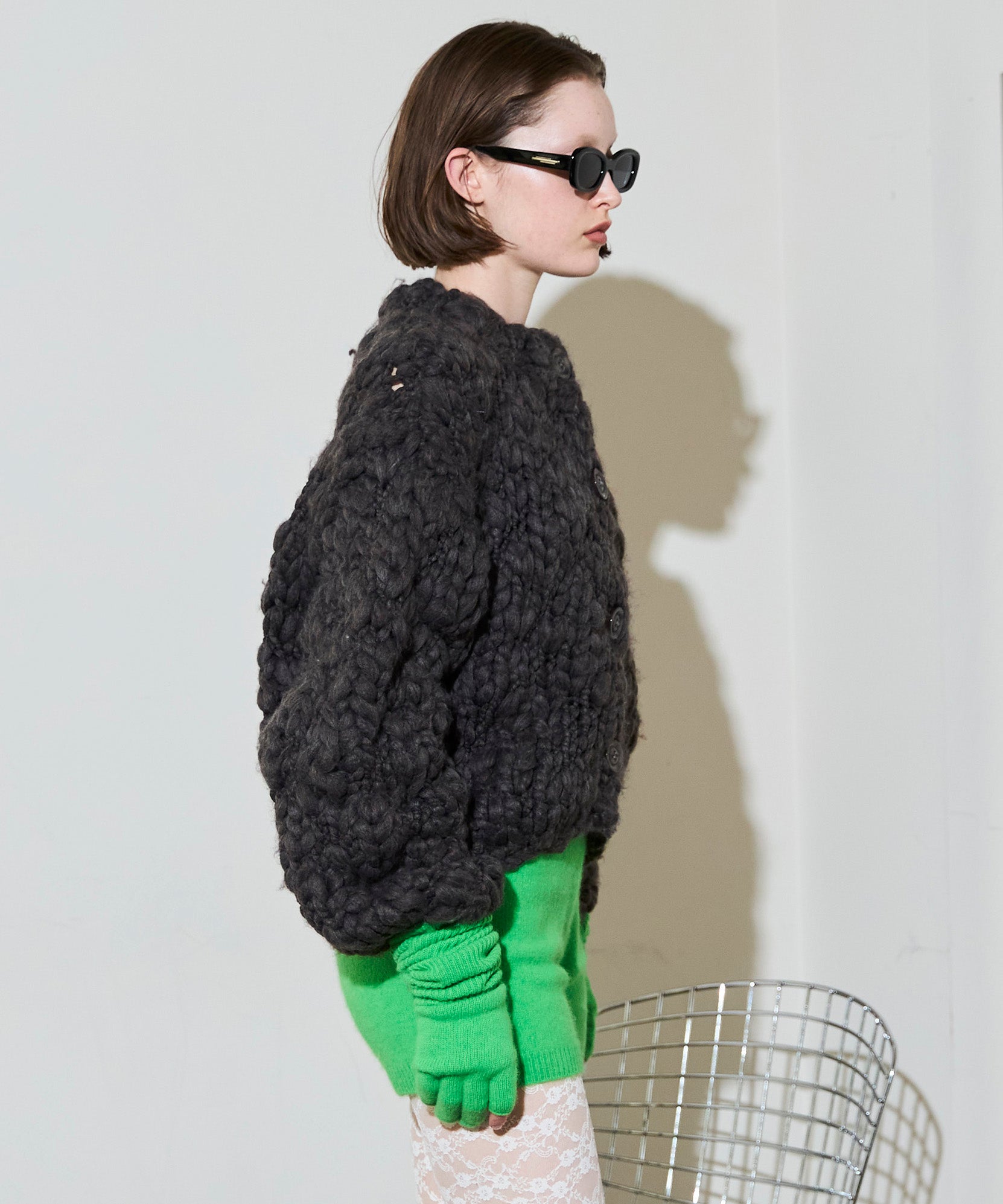 25WINTER PRE-ORDER Hand Slub Knit Cardigan