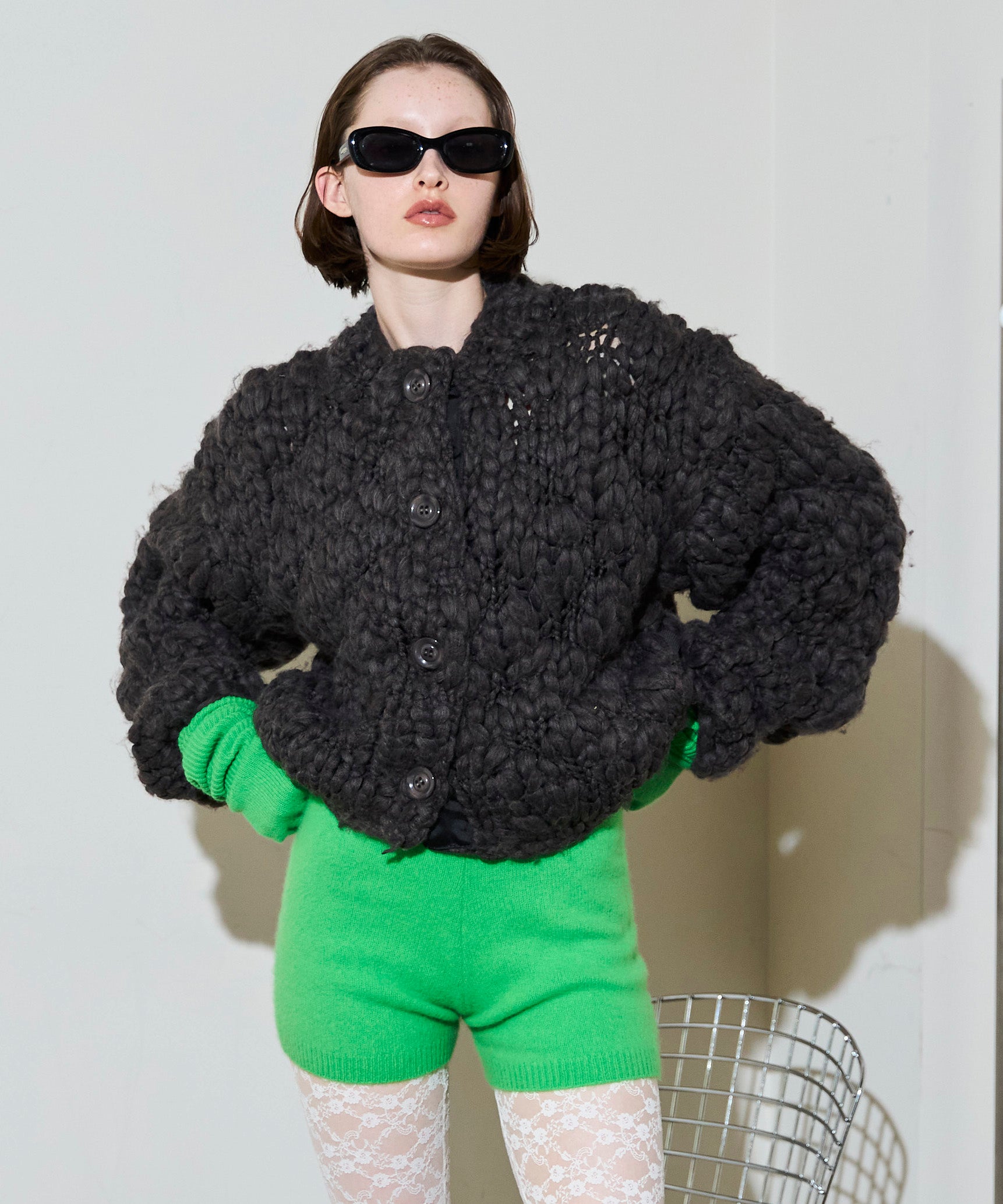 25WINTER PRE-ORDER Hand Slub Knit Cardigan