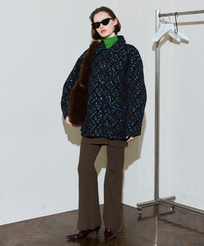 [25WINTER PRE-ORDER] Multi Fabric Mole Quilted Blouson