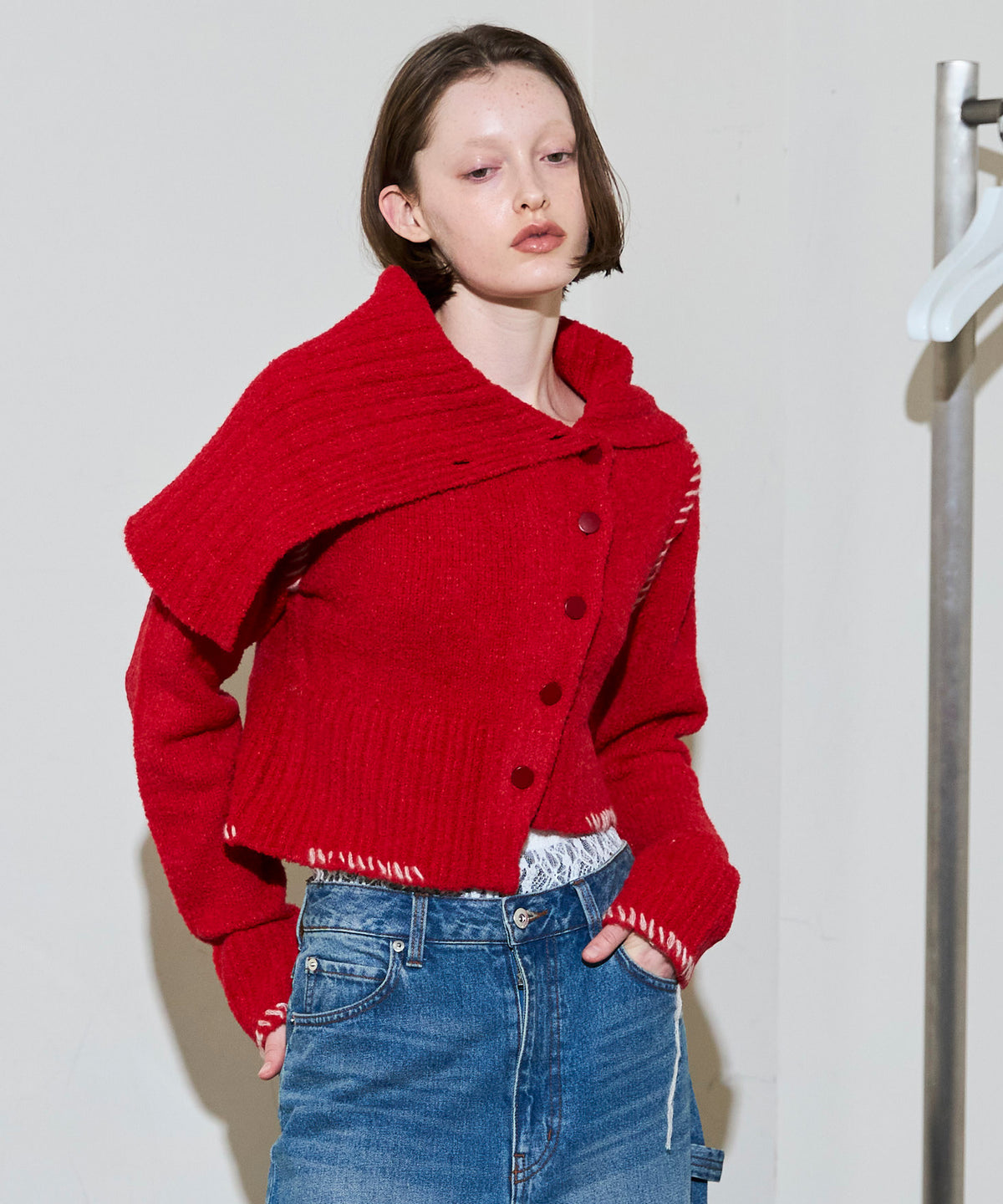 Asymmetry Knit Cardigan